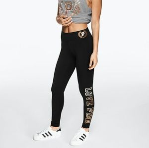 Pink Victoria's Secret BLING COTTON LEGGING